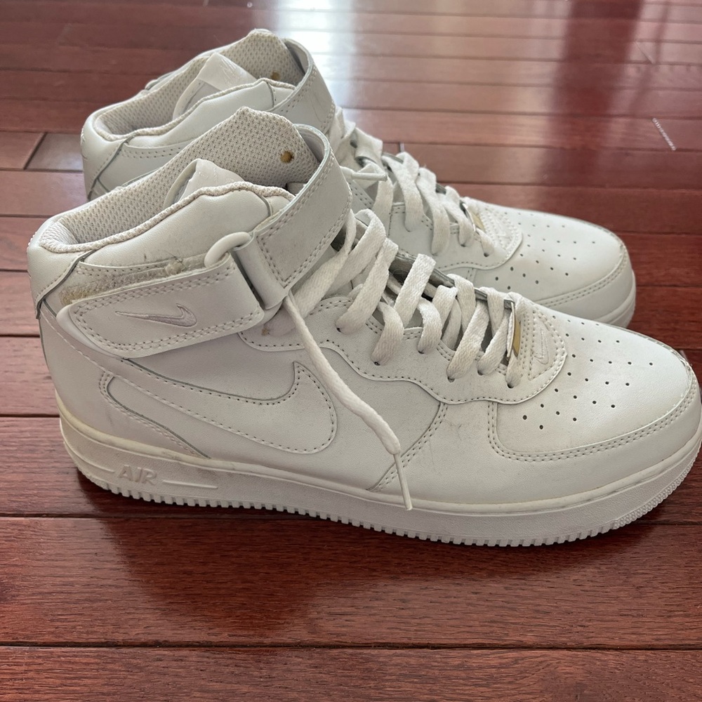 Nike White High-Top Air Force 1’s
